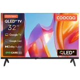 Coocaa 32CTQH38Z QLED-Fernseher (80 cm, HDR10, HLG, 1.5GB RAM für flüssiges Streaming, Dolby Audio, Triple Tuner DVB-T/-T2/-C/-S/-S2 CI+, Bluetooth 5.1, Smart TV, 200 Hz SMO Technologie, QLED+ mit Quantum-Dot-Technologie, 90 % DCI-P3)