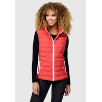 Marikoo Damen Steppweste Übergang Stepp Weste gesteppt leicht B995 [B995-Reimii-Coral-Red-Gr.M] - M