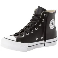 Converse Chuck Taylor All Star Eva Lift Leather Foundation Hi in Schwarz 37