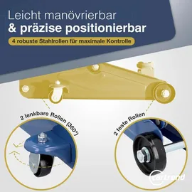 CARTREND Rangierwagenheber Metall 135-342 mm blau