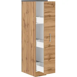 kochstation Apothekerschrank KS-Colmar 30 x 60 x 165 cm Braun