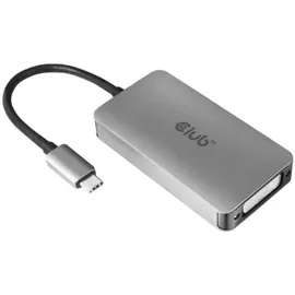 Club 3D DVI-D Adapter USB Typ-C auf Dual Link 0,25 m Grau