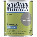 SCHÖNER WOHNEN Buntlack »Home«, taupe , glänzend - grau