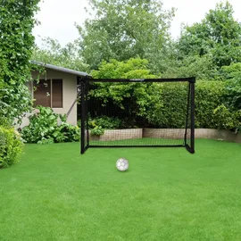 Relaxdays Fußballtor Schwarz 120 x 180 cm