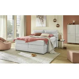 Möbel Kraft Boxspringbett 193 x 109 cm Grau