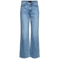 Vero Moda Straight-Jeans »VMTESSA HR STRAIGHT Jeans mit Knopfverschluss Modell Tessa - blau