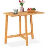 Relaxdays Klapptisch 84 x 73 x 50 cm Braun