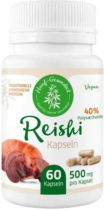 Hanf Gesundheit Reishi-Kapseln, 60 Stk.