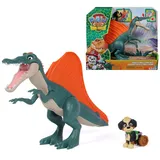 Spin Master PAW Patrol: Der Dino Film, Rise & Roll Dino Set, Rex-Figur mit Spinosaurus-Dinofigur