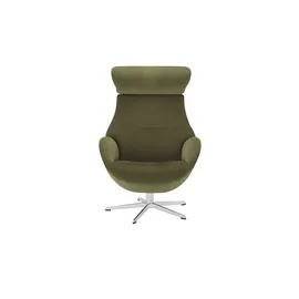 Sofa.de Fernsehsessel Globe Mikrofaser 79 x 111 x 84 cm Grün drehbar