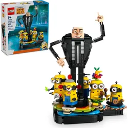 LEGO Gru und die Minions aus LEGO Steinen