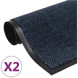 vidaXL Schmutzfangmatte 90 x 150 cm Blau