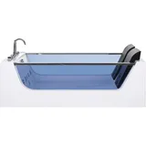 Beliani Whirlpool Badewanne weiß rechteckig mit LED 180 x 120 cm CURACAO