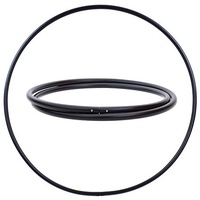 Hoopomania Hula Hoop Rohling steckbar (mit Snap Button), 25mm Rohr, schwarz, Ø130cm