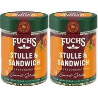 Fuchs Gewürze - Stulle & Sandwich Gewürz - crunchy Butterbrot Topping mit Pyramidenflocken und getoasteten Zwiebeln - aus natürlichen Zutaten - 50 g in wiederverwendbarer, recyclebarer Dose