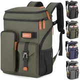 Isolierter Kühlrucksack, 33 Dosen, multifunktional, doppelstöckig, auslaufsicher, Kühltasche mit Brustgurt, große Kapazität, leicht, Reisen, Camping, Strand, Kühler, Eistruhe für Männer und Frauen
