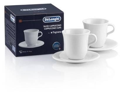 Preisvergleich Produktbild 12 Stück DeLonghi Cappuccino-Tassenset DLSC309  CERAMIC CAP