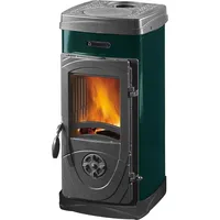 La Nordica-Extraflame Super Junior Lean Holzofen Stahl Grün