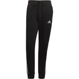 Adidas Essentials Fleece Tapered Cuff 3-Streifen Hose S