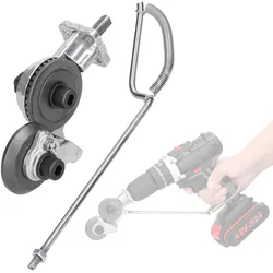 Elektrische Bohrmaschine, Metallplatte, Hilfsschneider, 0,8 mm, Metall, Eisen, Weißblech, schnelles Schneidwerkzeug, Zubehör, Retrofit-Schere silber