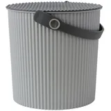 hachiman-kasei.co.,ltd Hachiman Eimer mit Deckel 10 l 10-tlg. hellgrau/grau