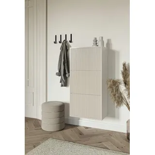 Selsey Wand-Schuhschrank 50 x 103 x 30 cm taupe / taupe matt