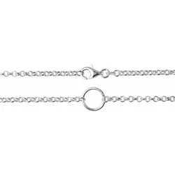 Gliederkette OSTSEE-SCHMUCK "Ostsee-Schmuck Kette Charmskette Kette Charmskette", silber (silberfarben), Halsketten, Damen, 45cm, Silber 925 (Sterlingsilber), L: 45cm