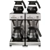 Bravilor Bonamat Matic Twin Kaffeemaschine Festwasser inkl. 4 Glaskannen 1,7l