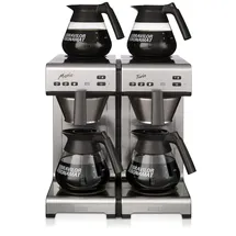 Bravilor Bonamat Matic Twin Kaffeemaschine Festwasser inkl. 4 Glaskannen 1,7l