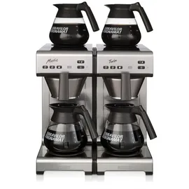 Bravilor Bonamat Matic Twin Kaffeemaschine Festwasser inkl. 4 Glaskannen 1,7l