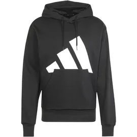 adidas Essentials Big Logo Fleece Kapuzenpullover Black / White XL