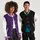 Just Hoods by AWDiS College Varsity Jacke Sweatshirt Oxford Navy/Heather Grey M