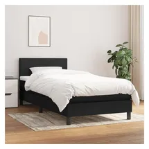vidaXL Boxspringbett 100 x 200 cm Schwarz