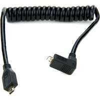 ATOMOS HDMI Typ D Micro schwarz mit gewinkeltem Stecker