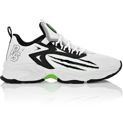 Sneaker PLEIN SPORT "Sneaker", Gr. 45, 0127, weiß, grünfluo, Schuhe