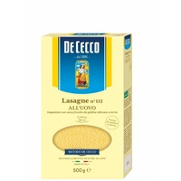 5x Pasta De Cecco 100% Italienisch Lasagne all'uovo n. 112 Nudeln mit ei 500g
