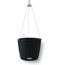 LECHUZA Nido Cottage 28 Komplettset Ø 27 x 23 cm graphitschwarz