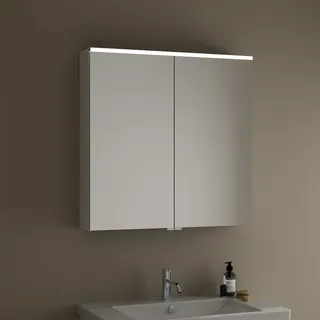 80 cm weiß glanz