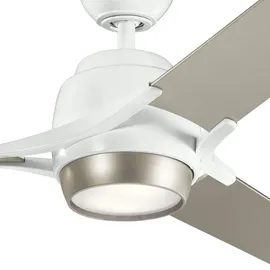 Licht-Erlebnisse Deckenventilator mit Beleuchtung Fernbedienung dimmbar LED Weiß Wohnzimmer