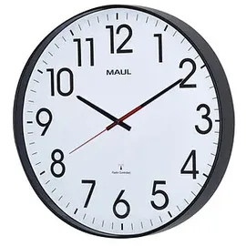 Maul Funkwanduhr MAULclimb weiß schwarz