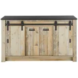 Lomadox Spülenschrank SHELTON-61 161 x 93 x 64 cm Beige