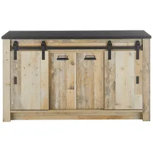 Lomadox Spülenschrank SHELTON-61 161 x 93 x 64 cm Beige