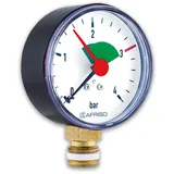 Afriso Rohrfeder-Manometer 80 mm DN15 3 bar