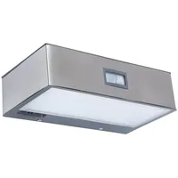 Lutec LED Solarleuchte Brick Edelstahl IP44