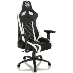 Gaming Stuhl / Bürostuhl GAMEBREAKER SX 04 Stoff / Kunstleder schwarz / weiß hjh OFFICE