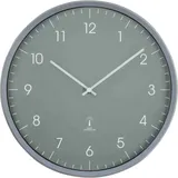 Funkwanduhr Uhr rund Ø 32 cm grau Kunststoffrahmen