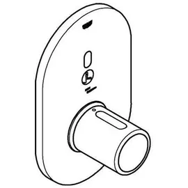 Grohe Eurosmart CE chrom, für Brausethermostat, Wandeinbau