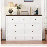 Odikalo Schrankbett Doppelbett Schubladen Bettende Regal Umbaubares Plattformbett 140x200
