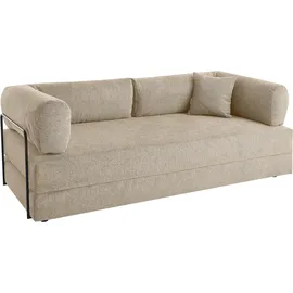 homsy by ana johnson Schlafsofa 2-Sitzer Beigebraun