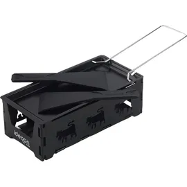 ideoon Faltbares Raclette-Teelicht für 1-2 Personen schwarz